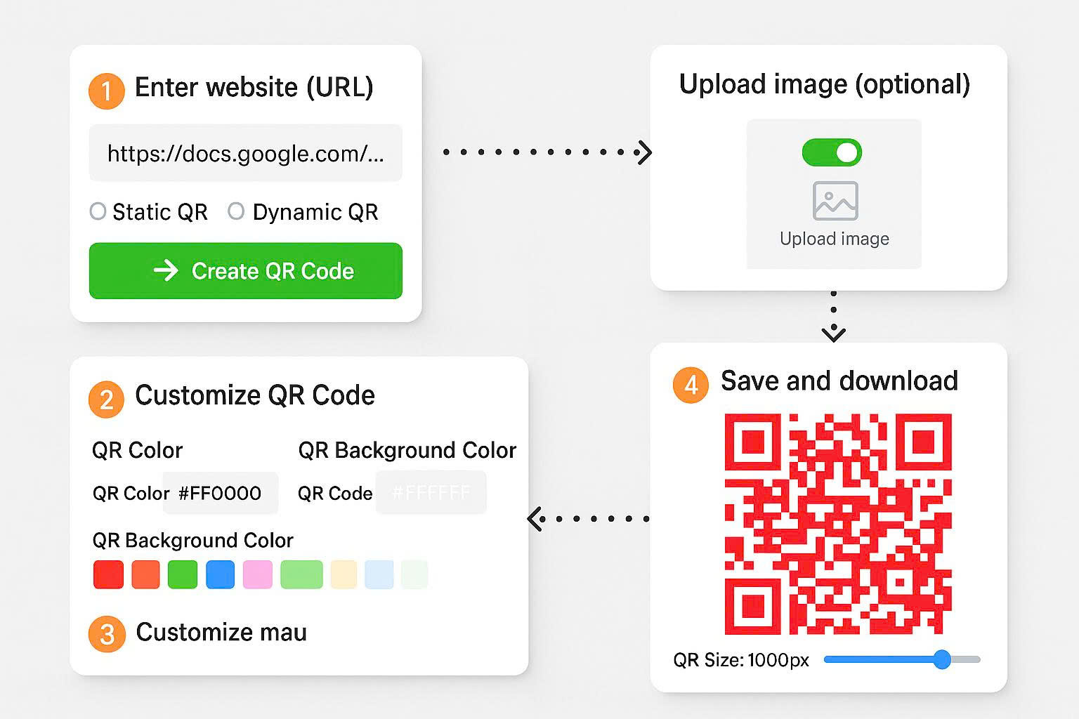 Comment créer des couleurs pour les codes QR avec l'application qrcode-gen